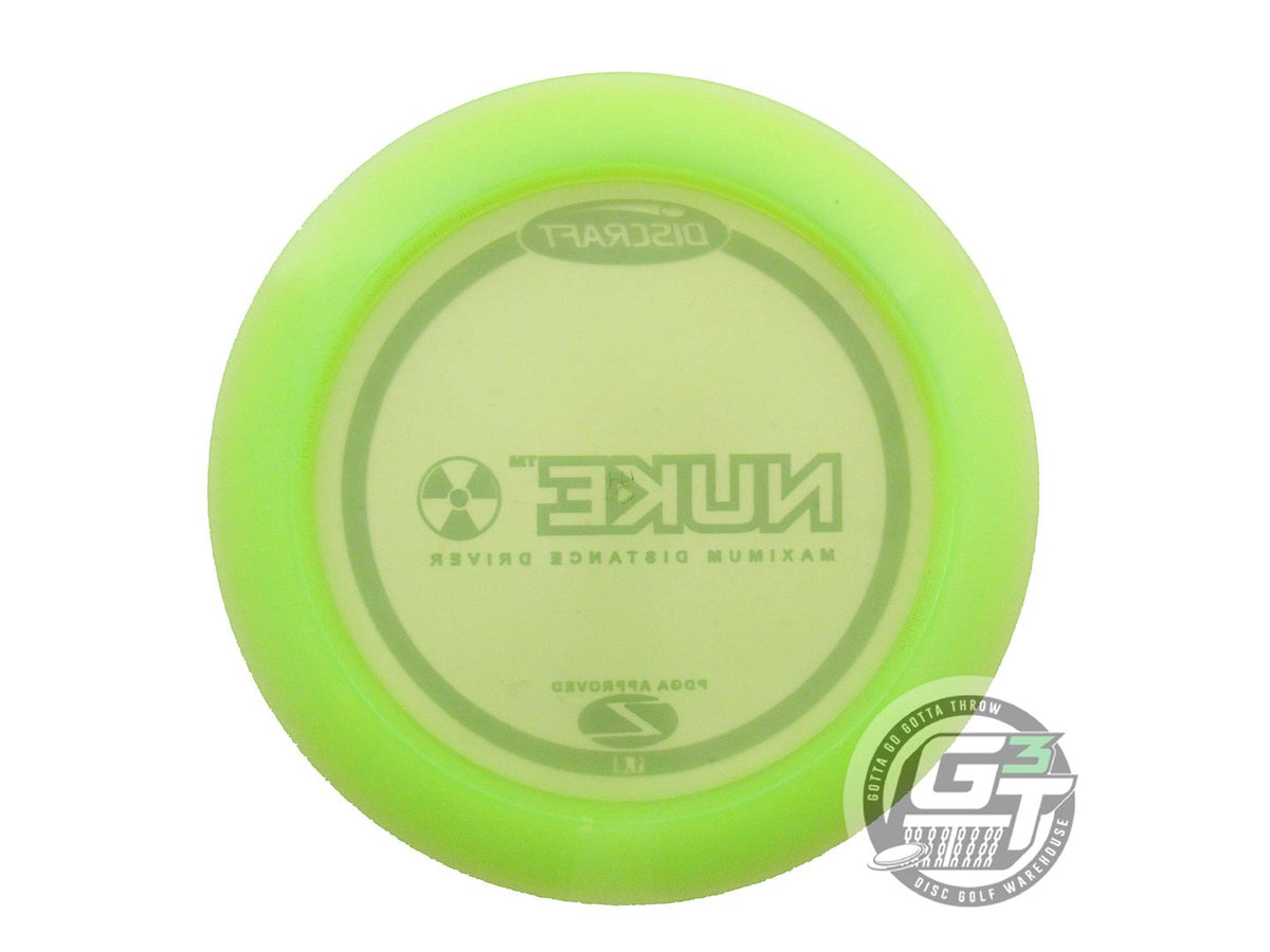 USED Discraft Z Nuke 174g Lime Silver Stamp PFN Distance Driver Golf Disc