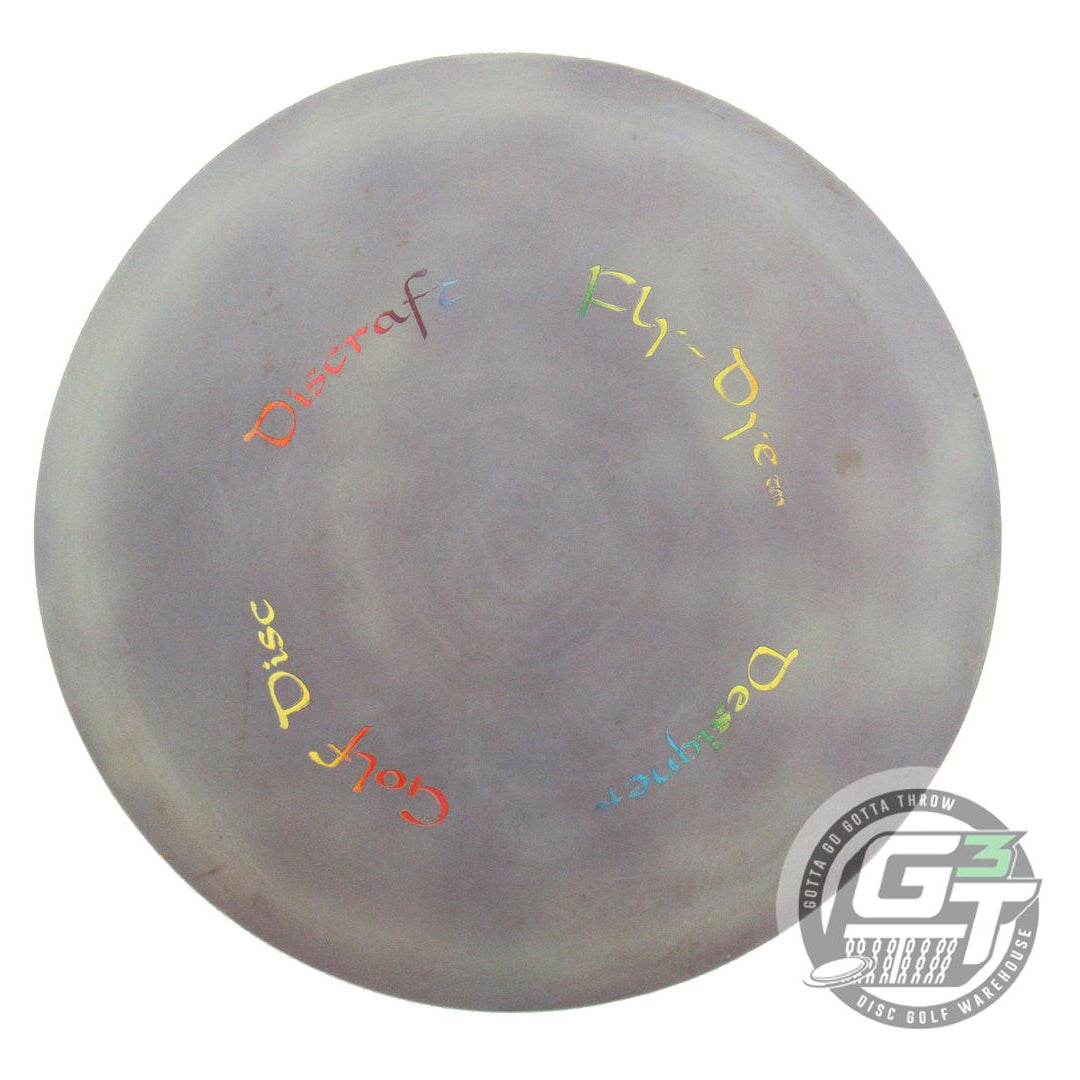 USED Discraft FlyDye Elite X Cyclone 177g Gray-Purple Fairway Driver Golf Disc