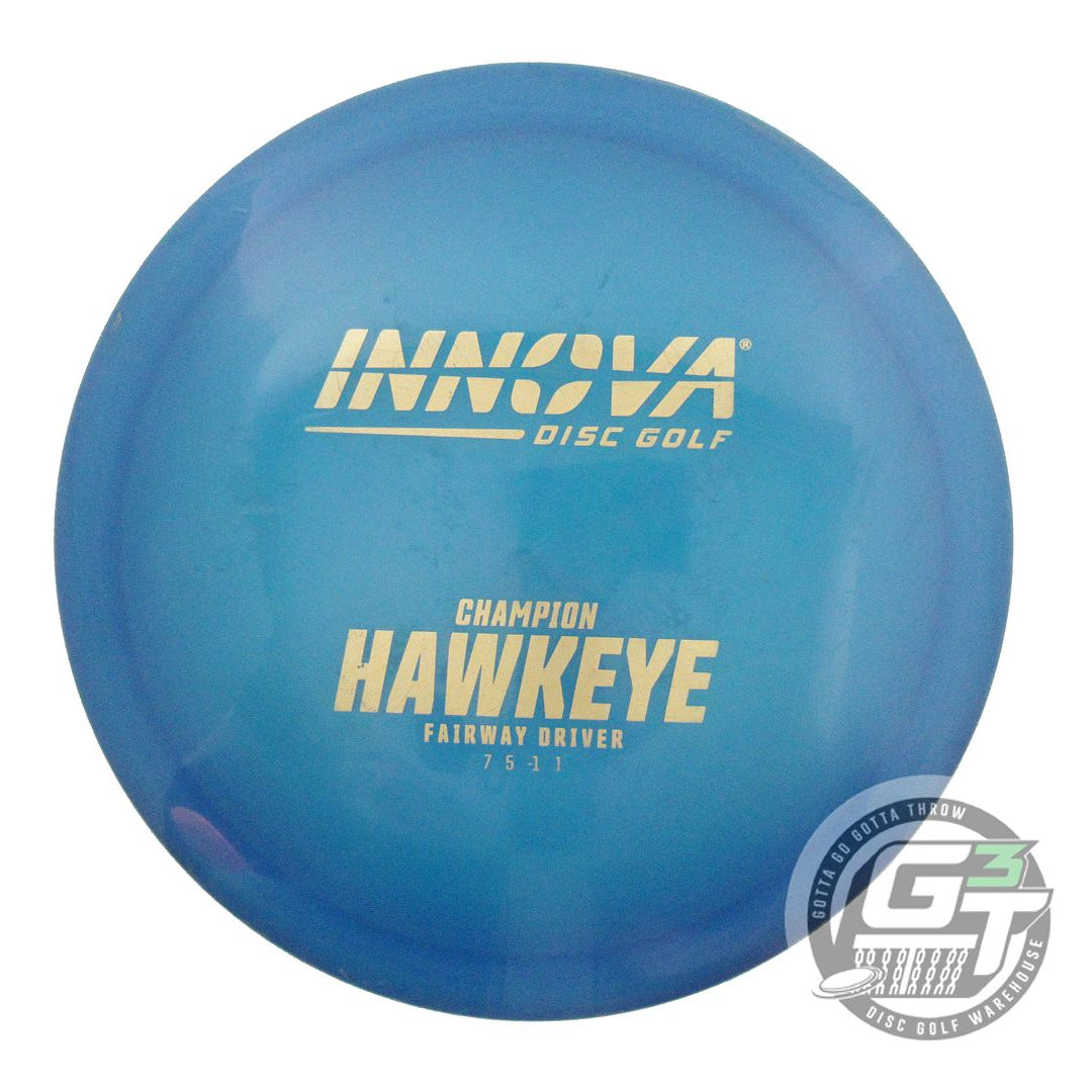 USED Innova Champion Hawkeye 172g Blue Gold Foil Fairway Driver Golf Disc