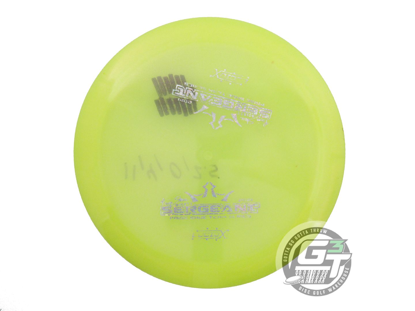USED Dynamic Discs X-OUT Glimmer Lucid-X Sergeant 171g Yellow Driver Golf Disc