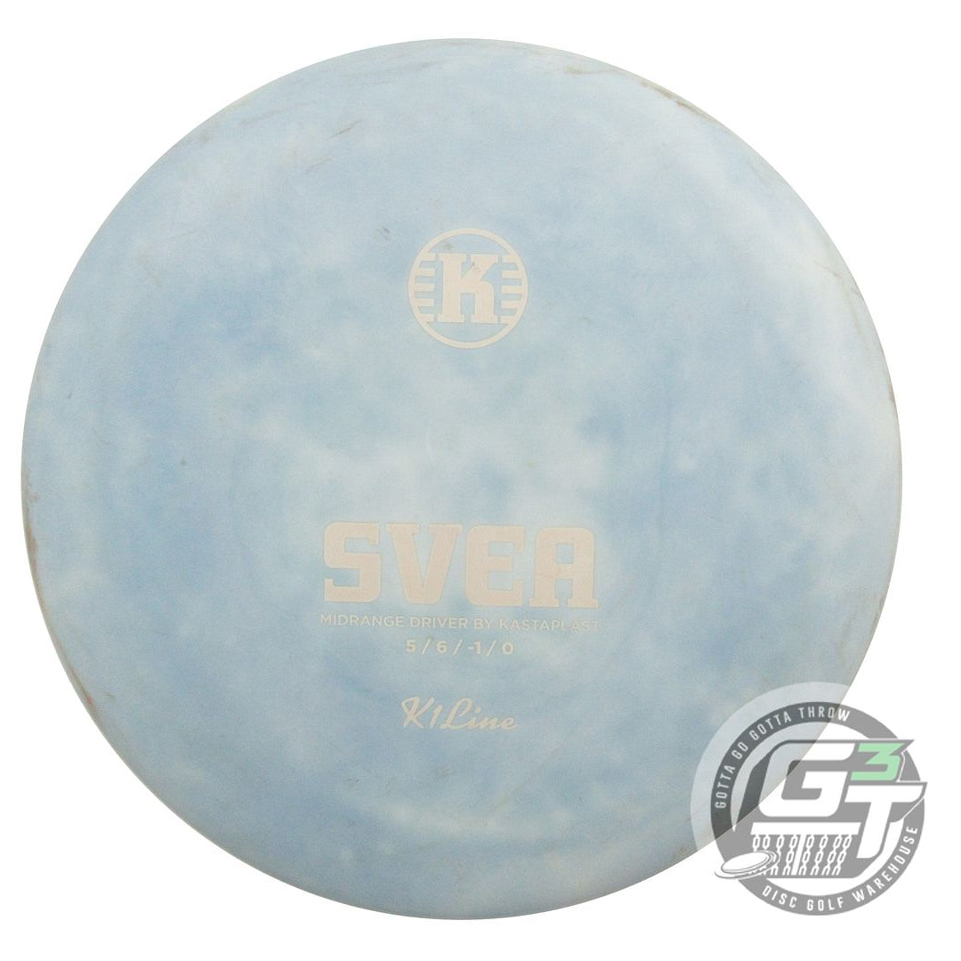 USED Kastaplast K1 Svea 175g White HOME DYED Midrange Golf Disc
