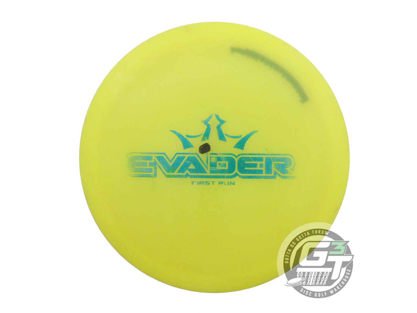 USED Dynamic Discs FIRST RUN Lucid Evader 173g Yellow Blue Foil Driver Golf Disc