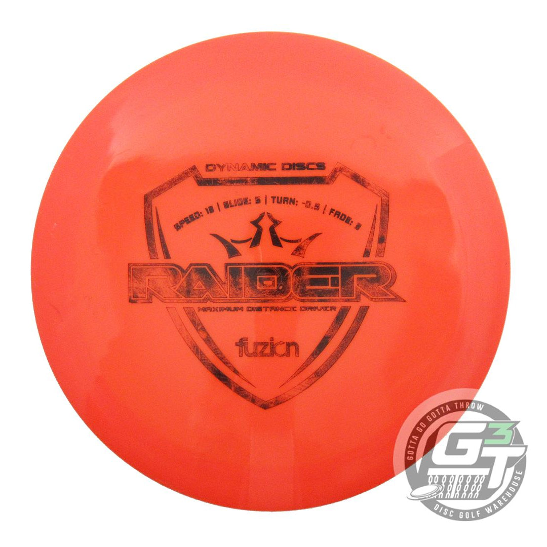USED Dynamic Discs Fuzion Raider 172g Orange Black Stamp Distance Driver Disc
