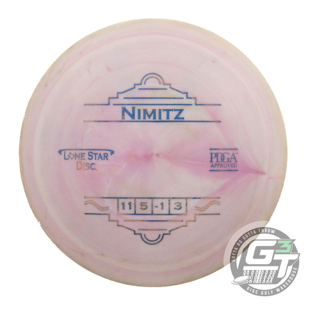 USED Lone Star Bravo Nimitz 174g Tan-Lilac Blue Foil Distance Driver Golf Disc