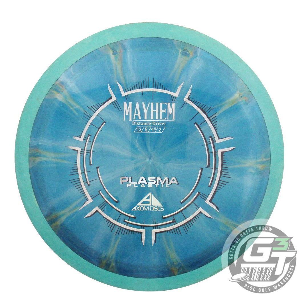USED Axiom Discs Plasma Mayhem 176g Blue Seafoam Rim Distance Driver Golf Disc