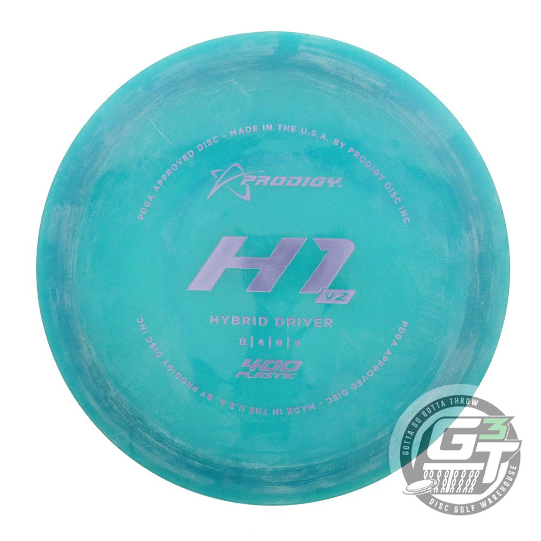 USED Prodigy Discs 400 H1 V2 174g Teal Lilac Foil CHALKY Hybrid Driver Golf Disc