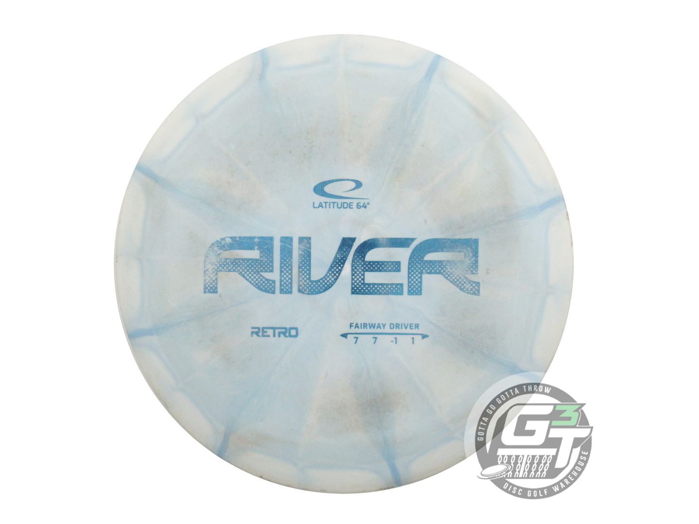 USED Latitude 64 Retro Burst River 173g Sky Blue Blue Foil Fairway Driver Disc