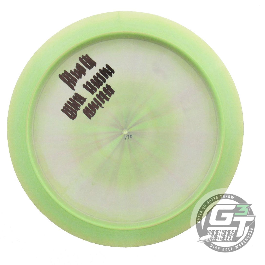 USED Discraft ESP Scorch 170g Lime Silver Pixel Foil Distance Driver Golf Disc