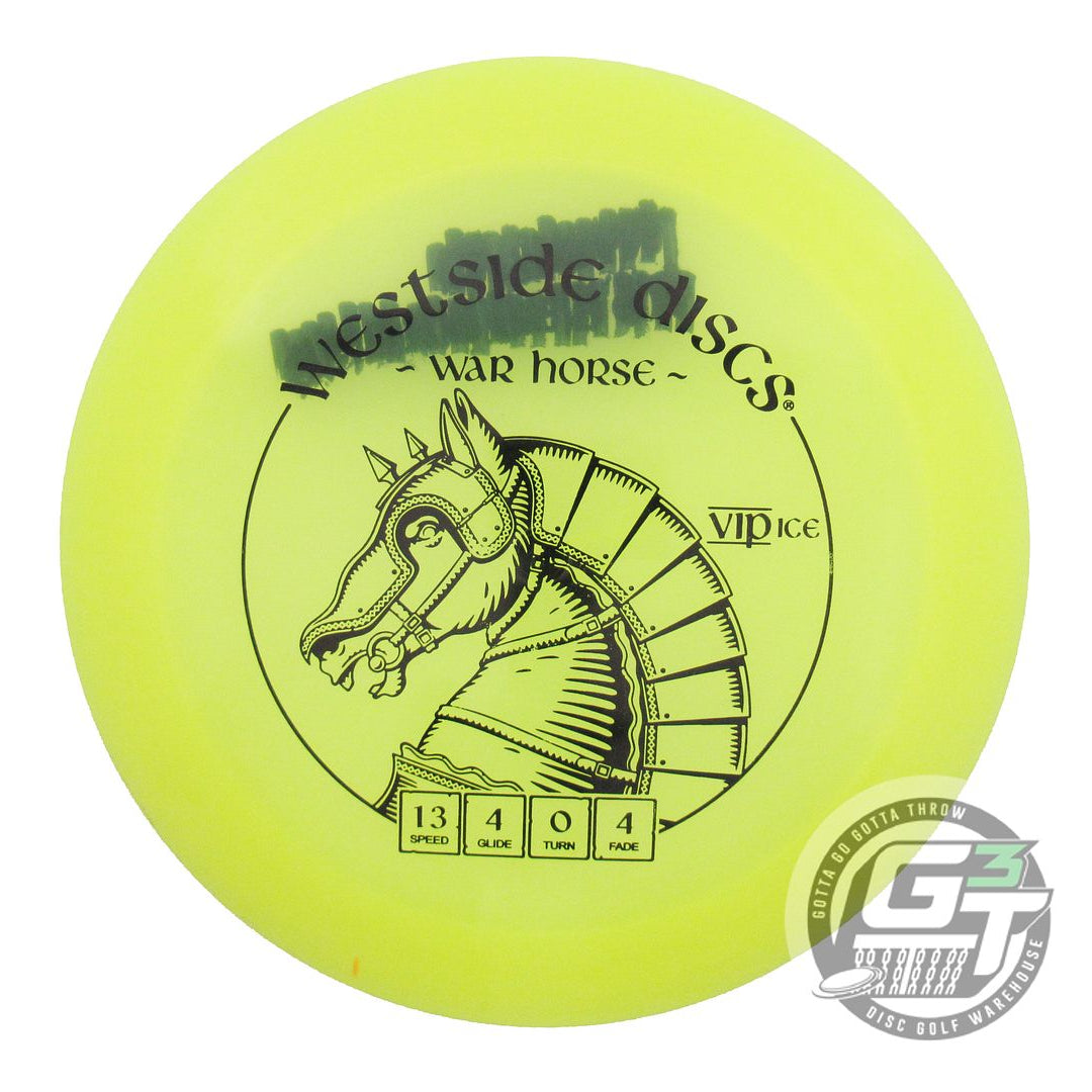 USED Westside Discs VIP Ice War Horse 173g Yellow Black Stamp Driver Golf Disc