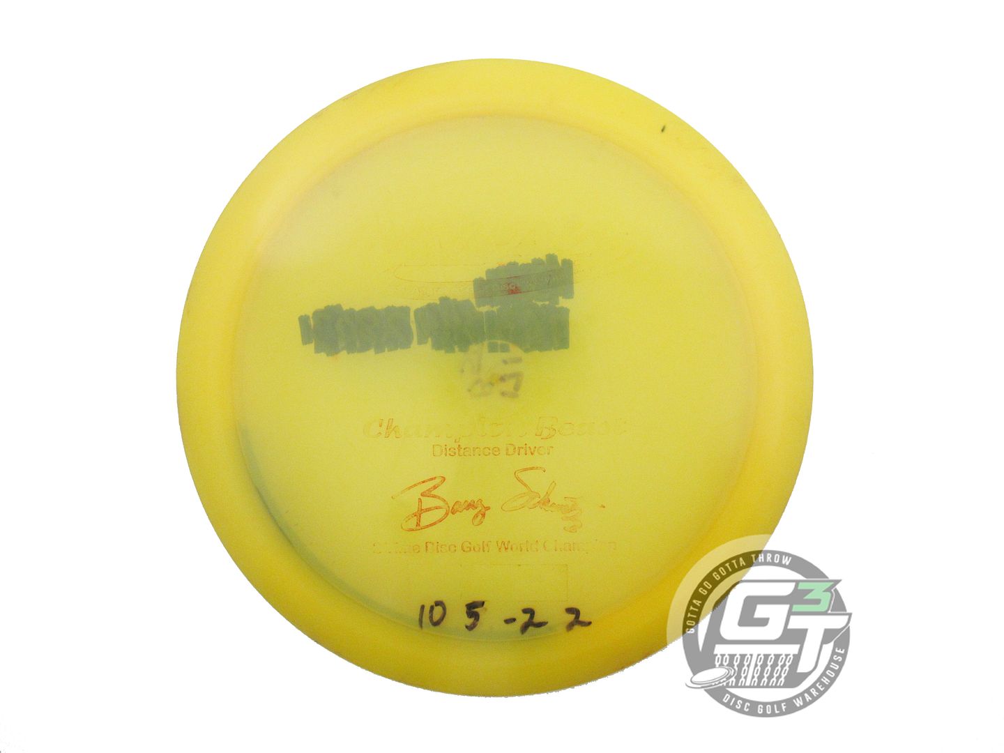 USED Innova Champion Beast 171g Marigold Wiped Stamp PFN Distance Driver Disc