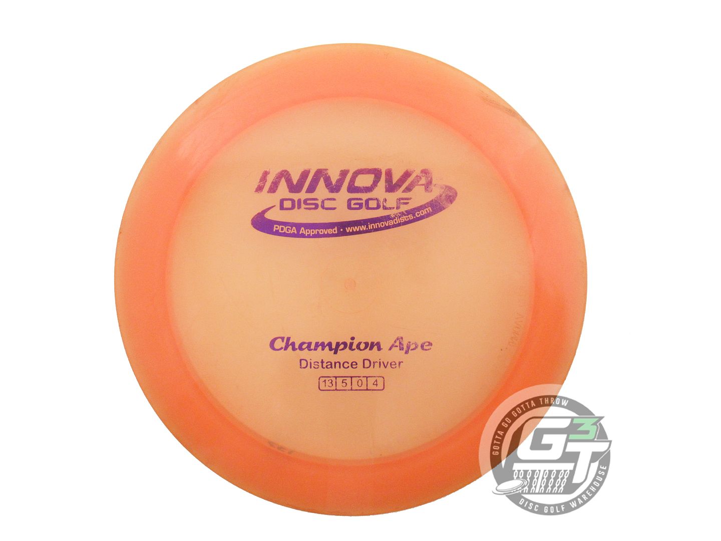 USED Innova Champion Ape 173g Peach Purple Foil Distance Driver Golf Disc