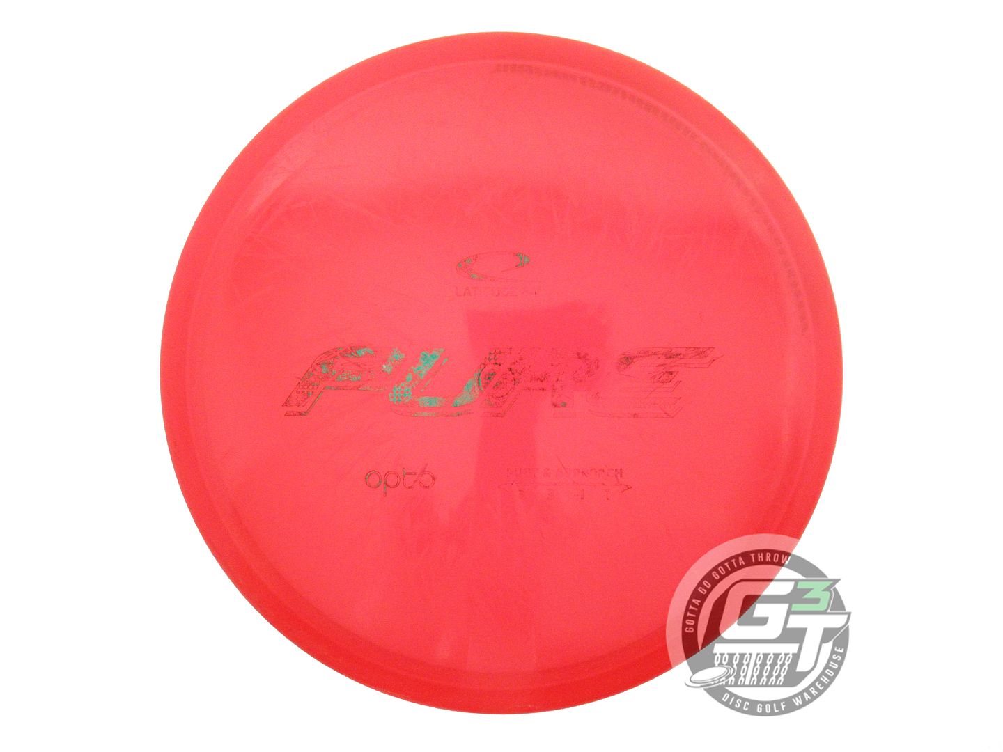 USED Latitude 64 Opto Pure 174g Red Green Foil Putter Golf Disc