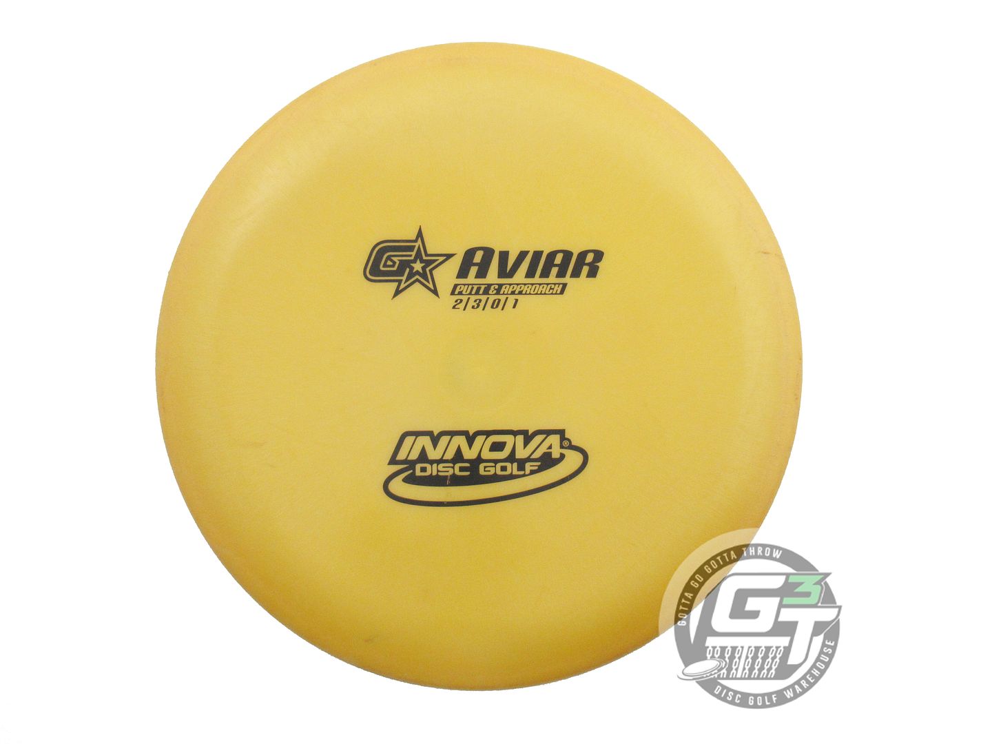 USED Innova GStar Aviar 149g Yellow Black Stamp Putter Golf Disc