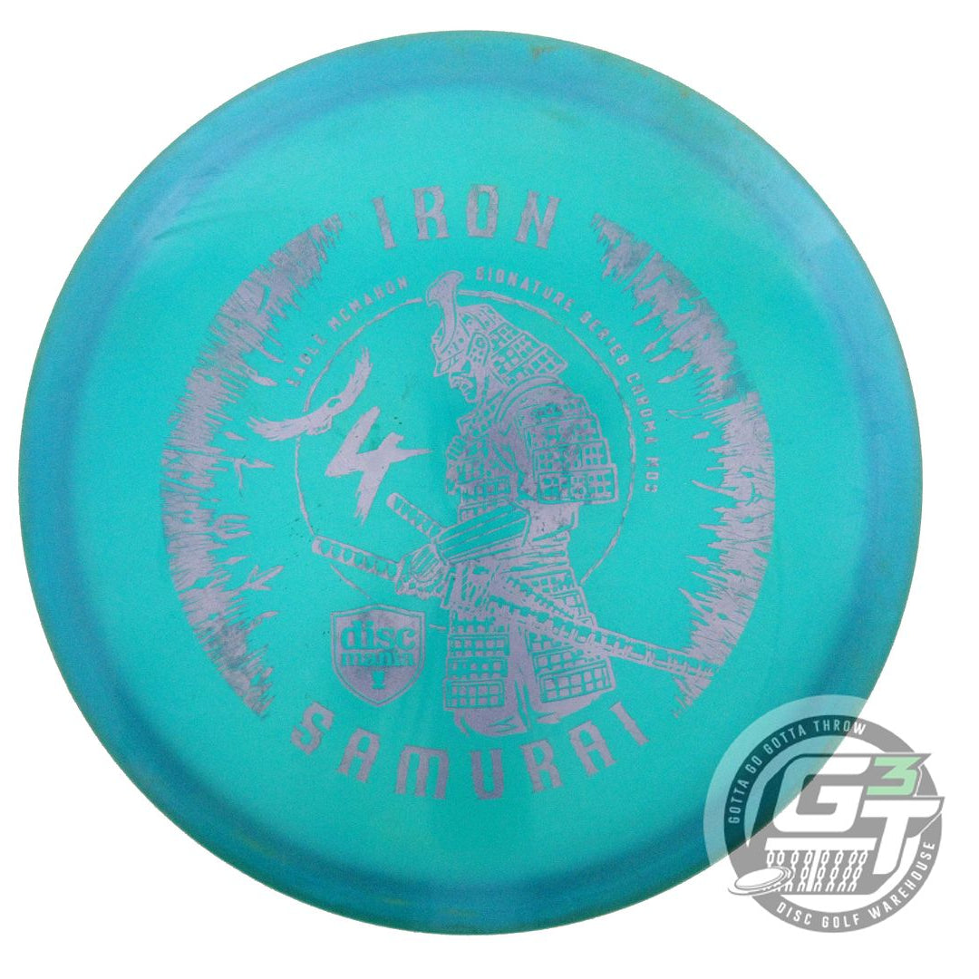 USED DiscMania IRON SAMURAI 4 Chroma MD3 177g Teal Gray Foil Midrange Golf Disc