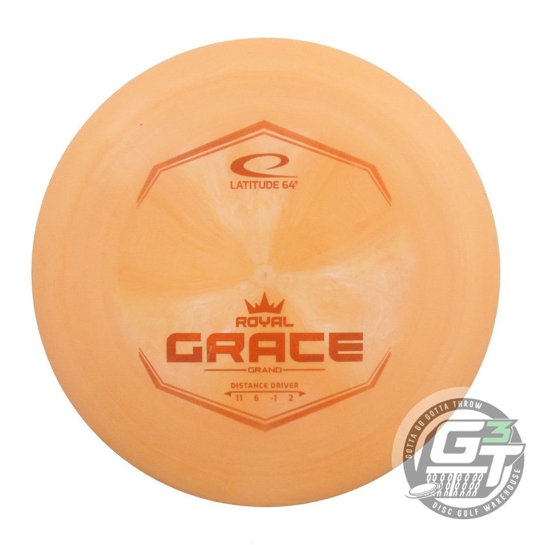 USED Latitude 64 Royal Grand Grace 173g Peach Orange Foil Distance Driver Disc