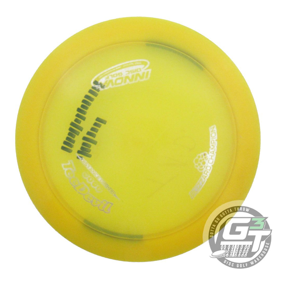 USED Innova Blizzard Teedevil 158g Yellow Silver Foil Distance Driver Golf Disc
