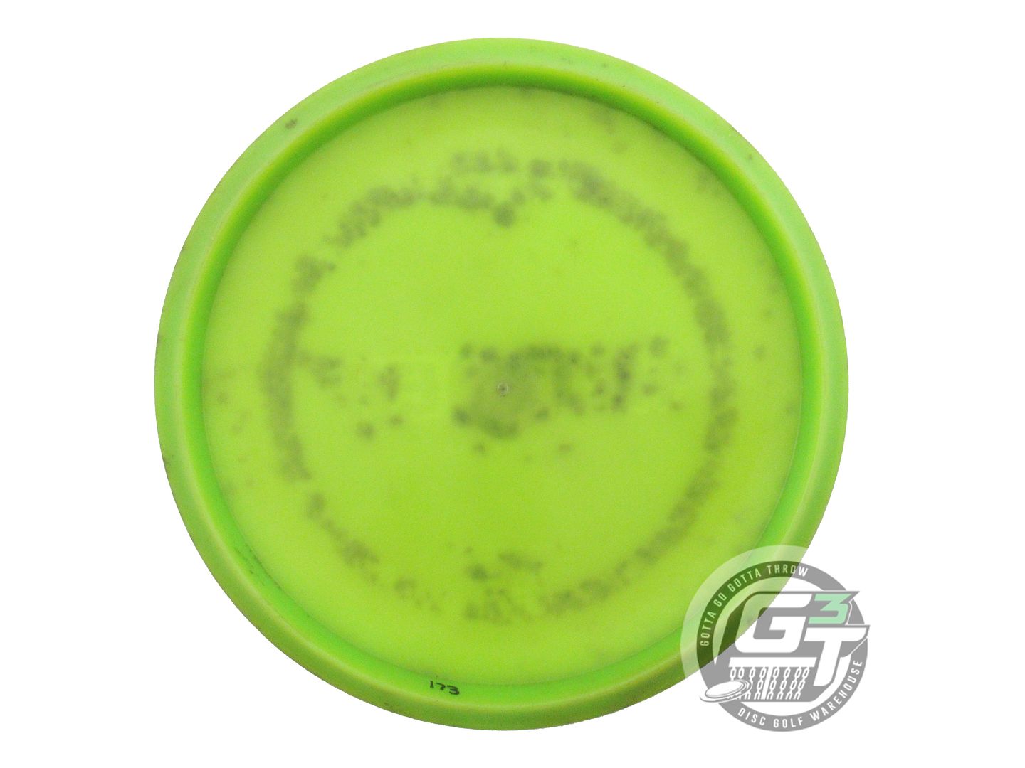 USED Discraft Z Hornet 173g Lime White Stamp SWAMP ROT Midrange Golf Disc