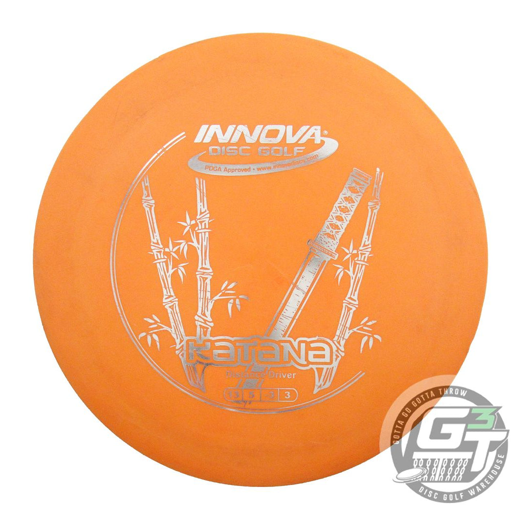 USED Innova DX Katana 170g Orange Silver Foil Distance Driver Golf Disc