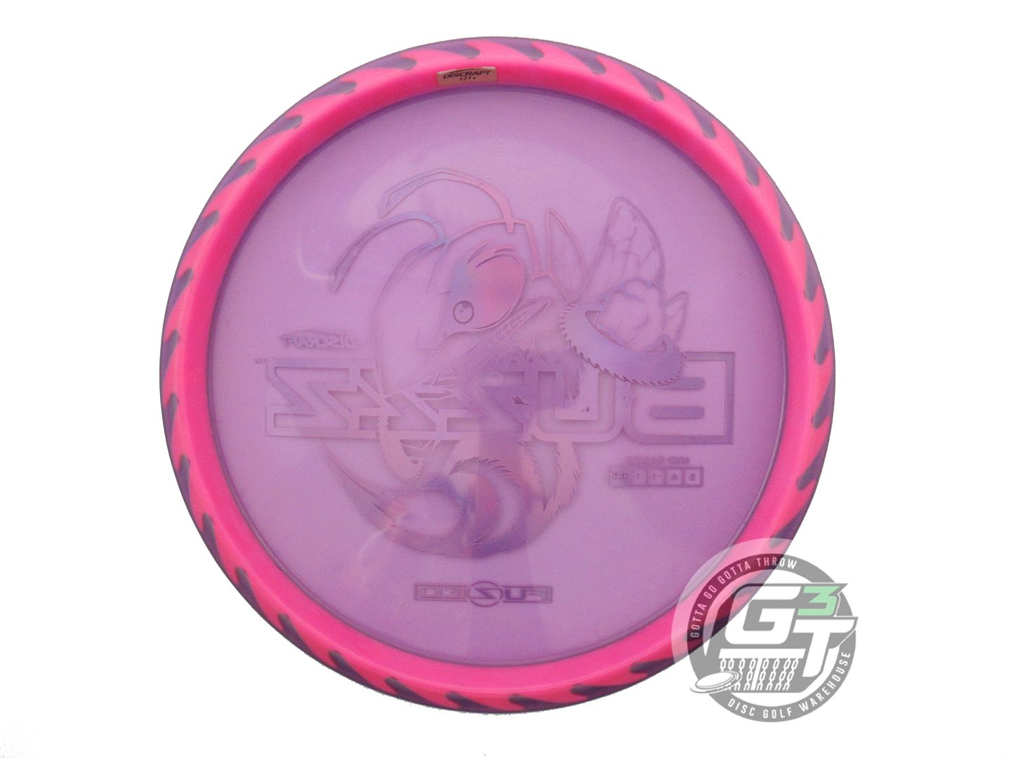 USED Discraft FuZed BuzzzSaw Buzzz 182g Purple Magenta Foil Midrange Golf Disc