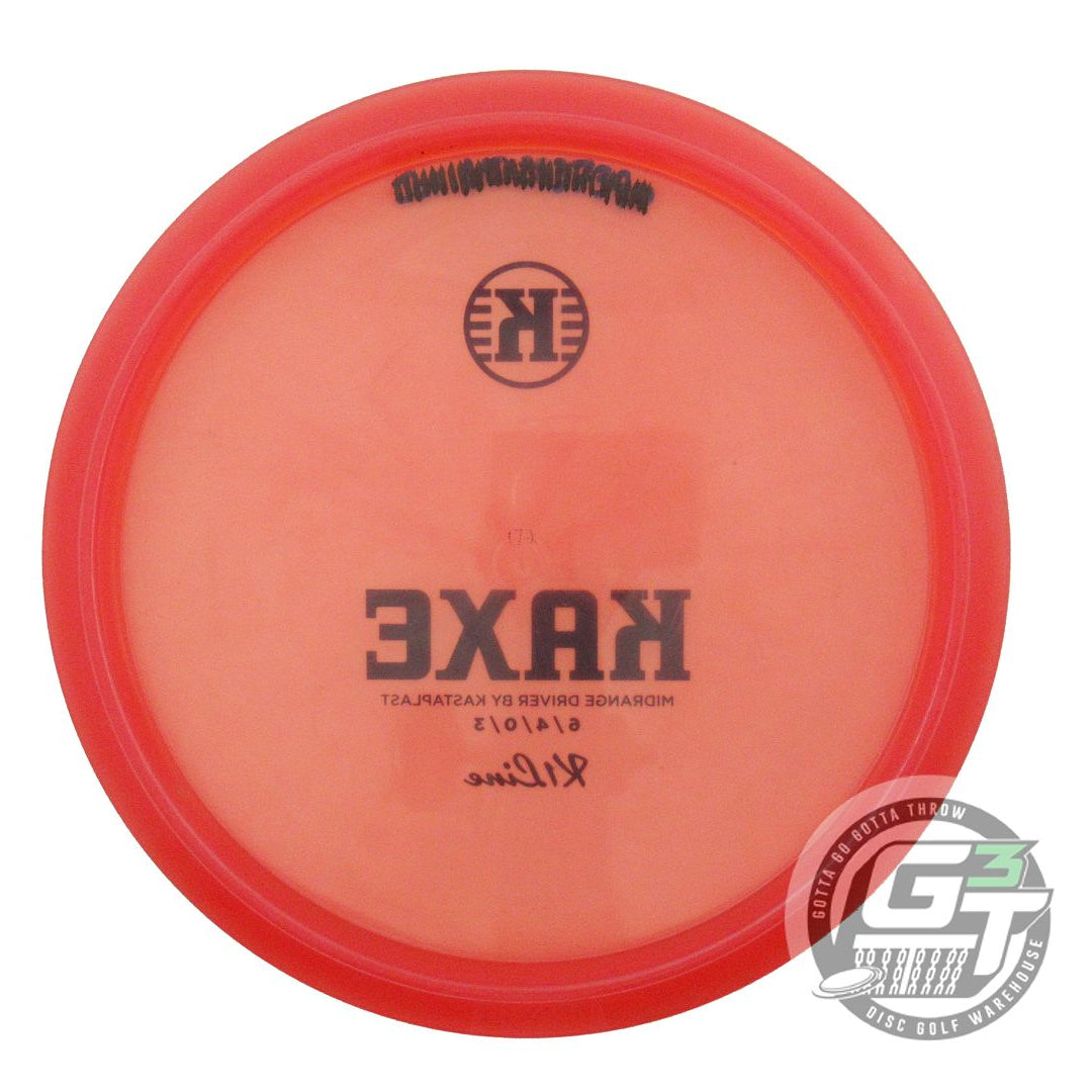 USED Kastaplast K1 Kaxe 172g Red Black Stamp Midrange Golf Disc