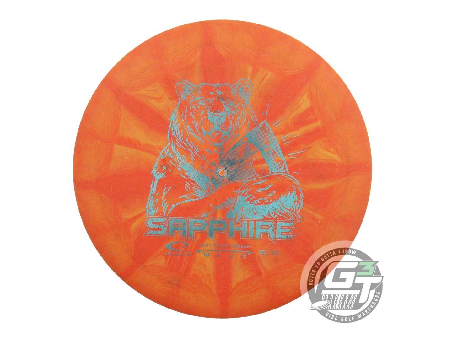 USED Latitude 64 Retro Burst Sapphire 162g Orange Aqua Foil Distance Driver Disc