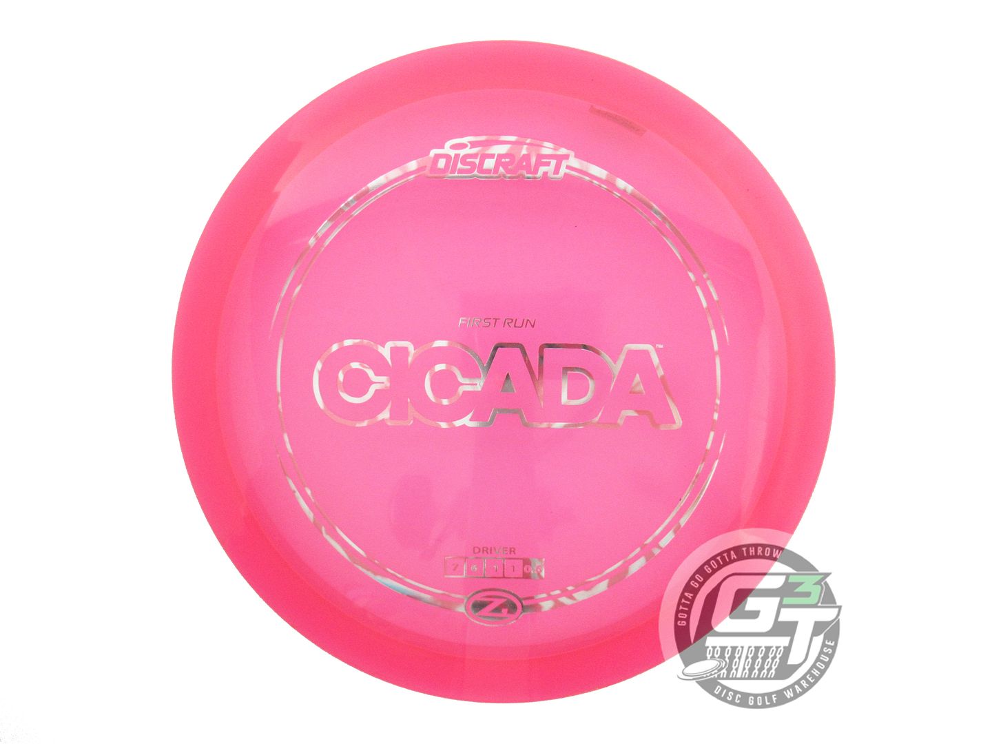 NOS Discraft FIRST RUN Z Cicada 168g Pink Rose Foil Fairway Driver Golf Disc