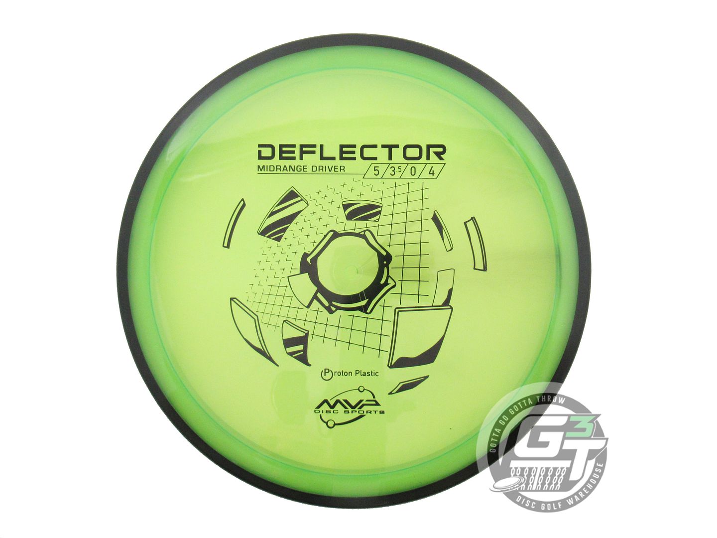 NOS MVP Disc Sports Proton Deflector 173g Lime Midrange Golf Disc