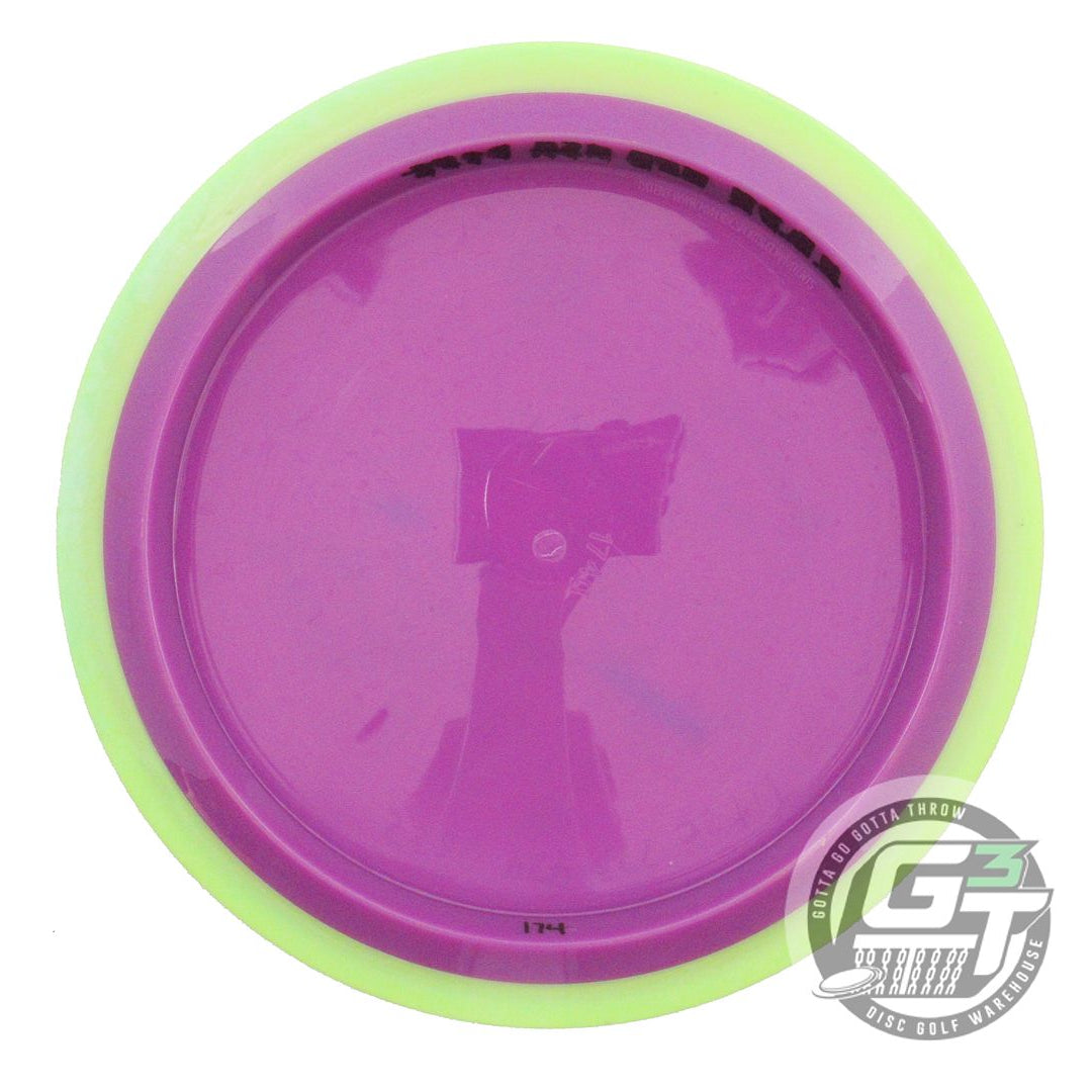 USED Axiom Discs SE Neutron Time Lapse 174g Purple Yellow Rim Driver Golf Disc