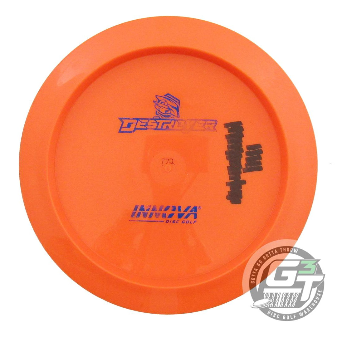 USED Innova Backstamp Star Destroyer 172g Orange Blue Foil Driver Golf Disc