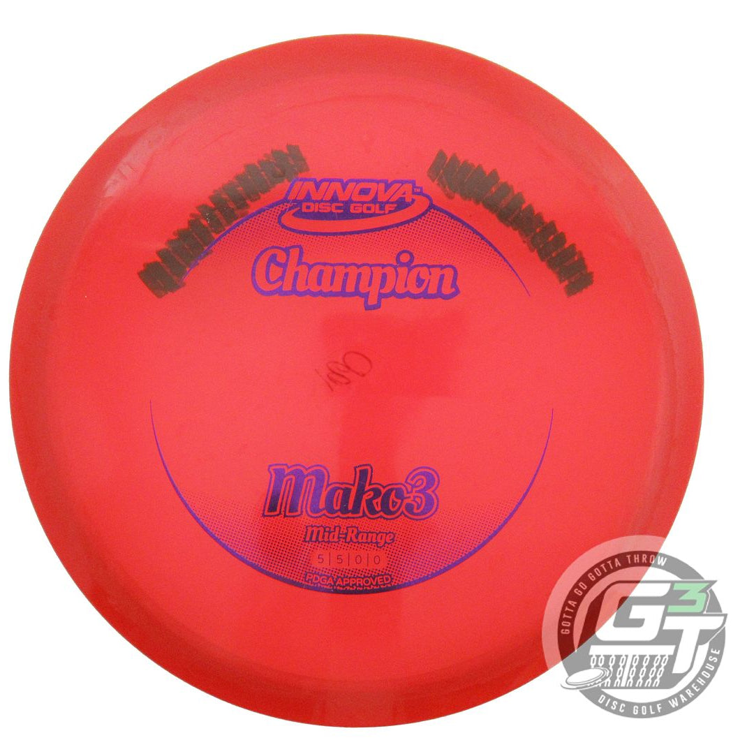 USED Innova Champion Mako3 178g Red Purple Foil Midrange Golf Disc