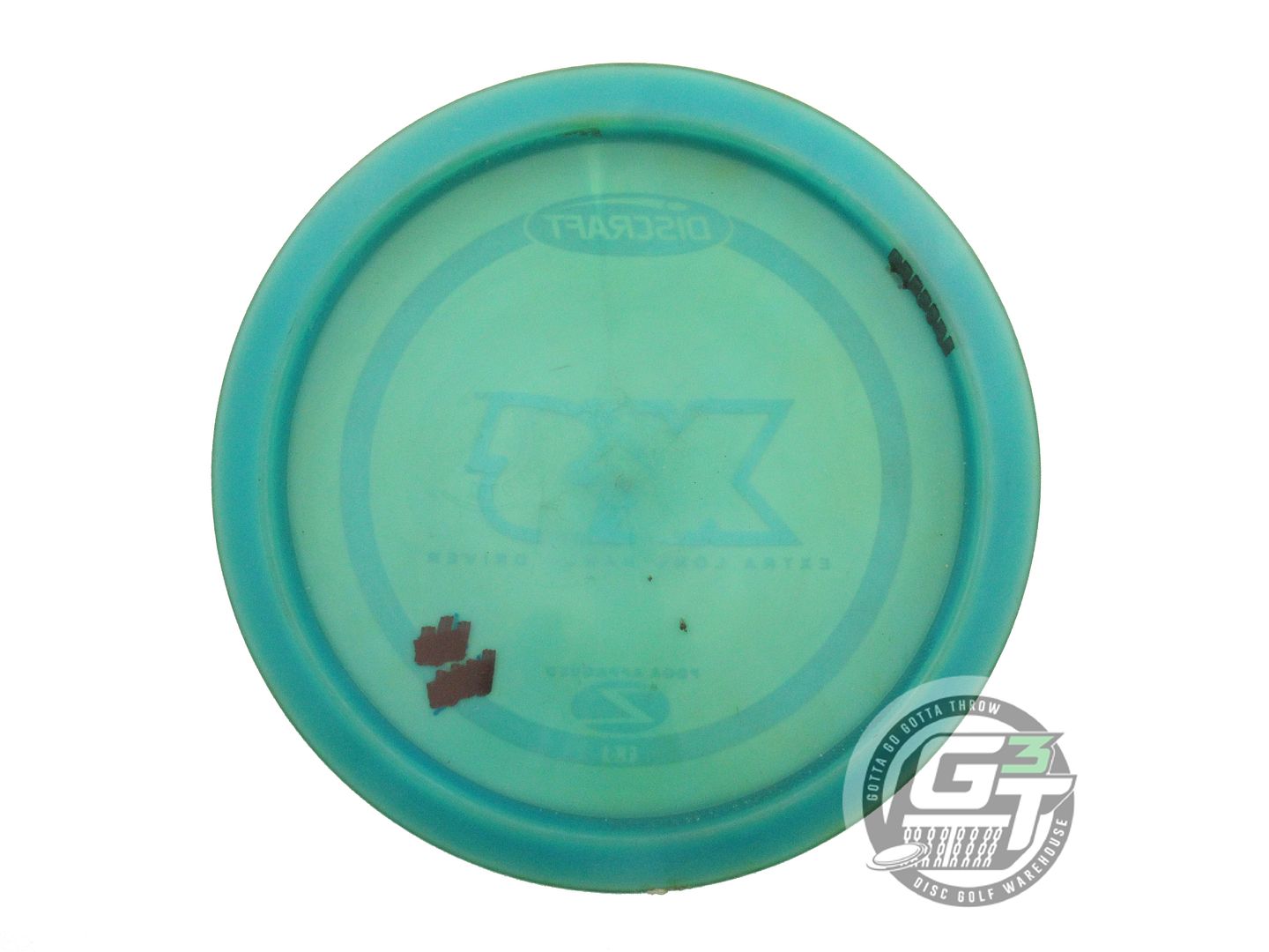 USED Discraft Z XS 174g Teal White Stamp PFN Distance Driver Golf Disc