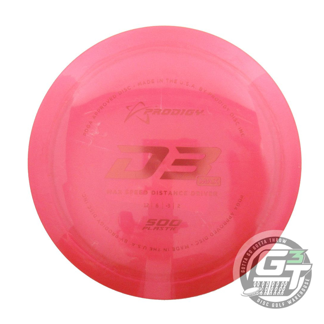 Prodigy 500 Series D3 Max Distance Driver Golf Disc (Individually Listed)