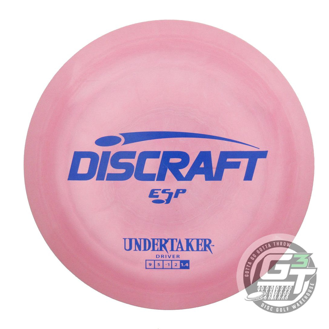 USED Discraft ESP Undertaker 173g Pink Blue Stamp Distance Driver Golf Disc