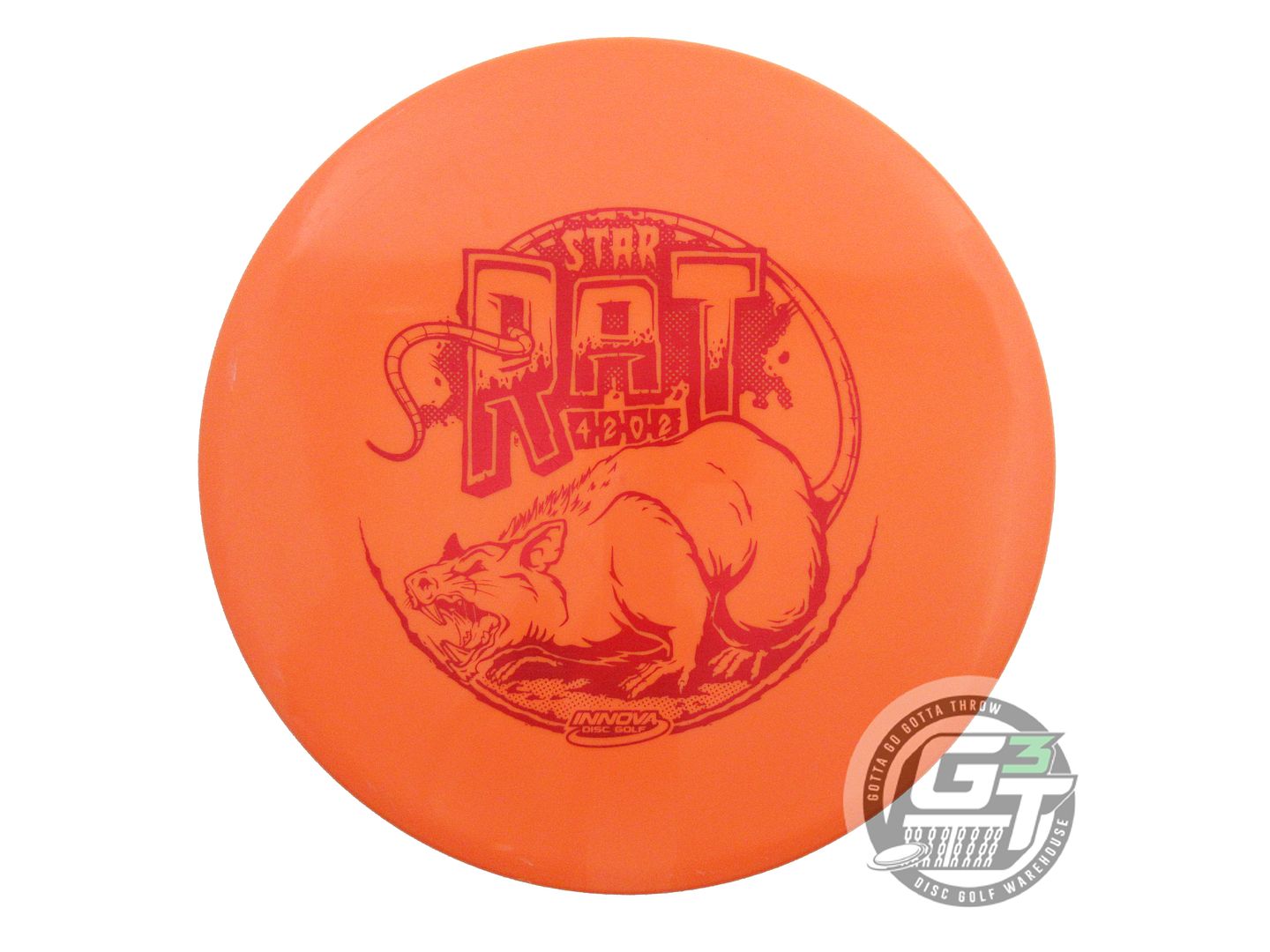 USED Innova Star Rat 167g Orange Red Foil Midrange Golf Disc