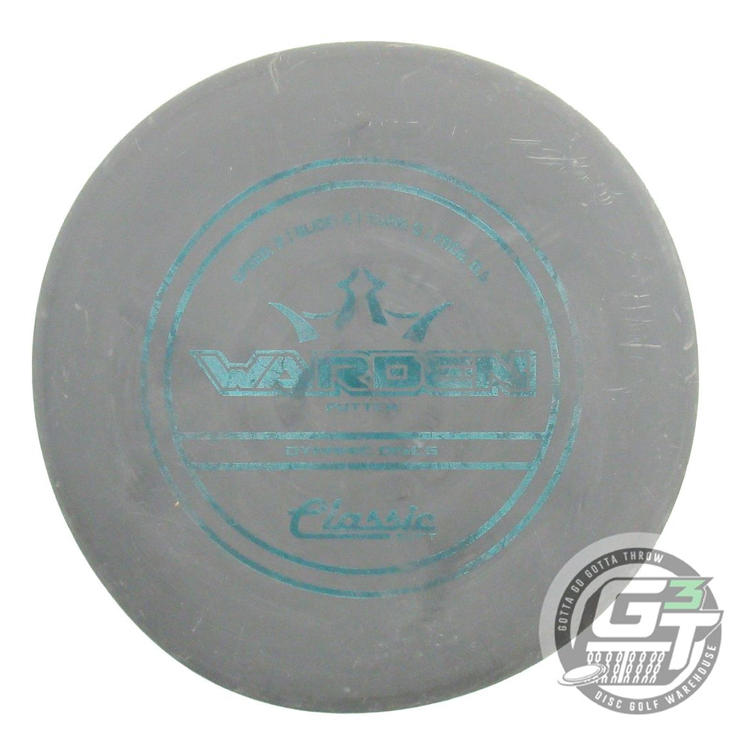 USED Dynamic Discs Classic Soft Burst Warden 174g Gray Aqua Foil Putter Disc