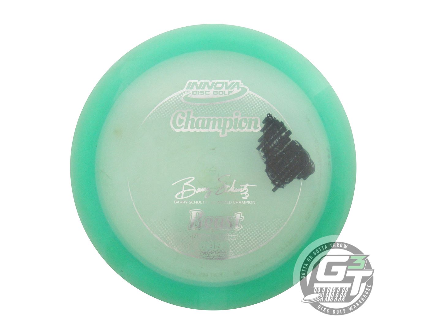 USED Innova Champion Beast 175g Green Silver Foil Distance Driver Golf Disc