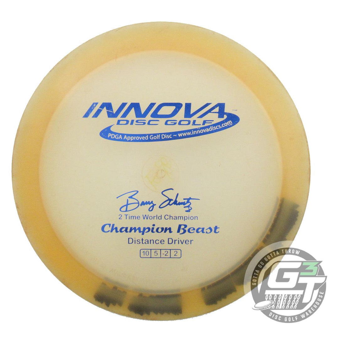 USED Innova Champion Beast 175g Lt. Yellow Blue Foil Distance Driver Golf Disc