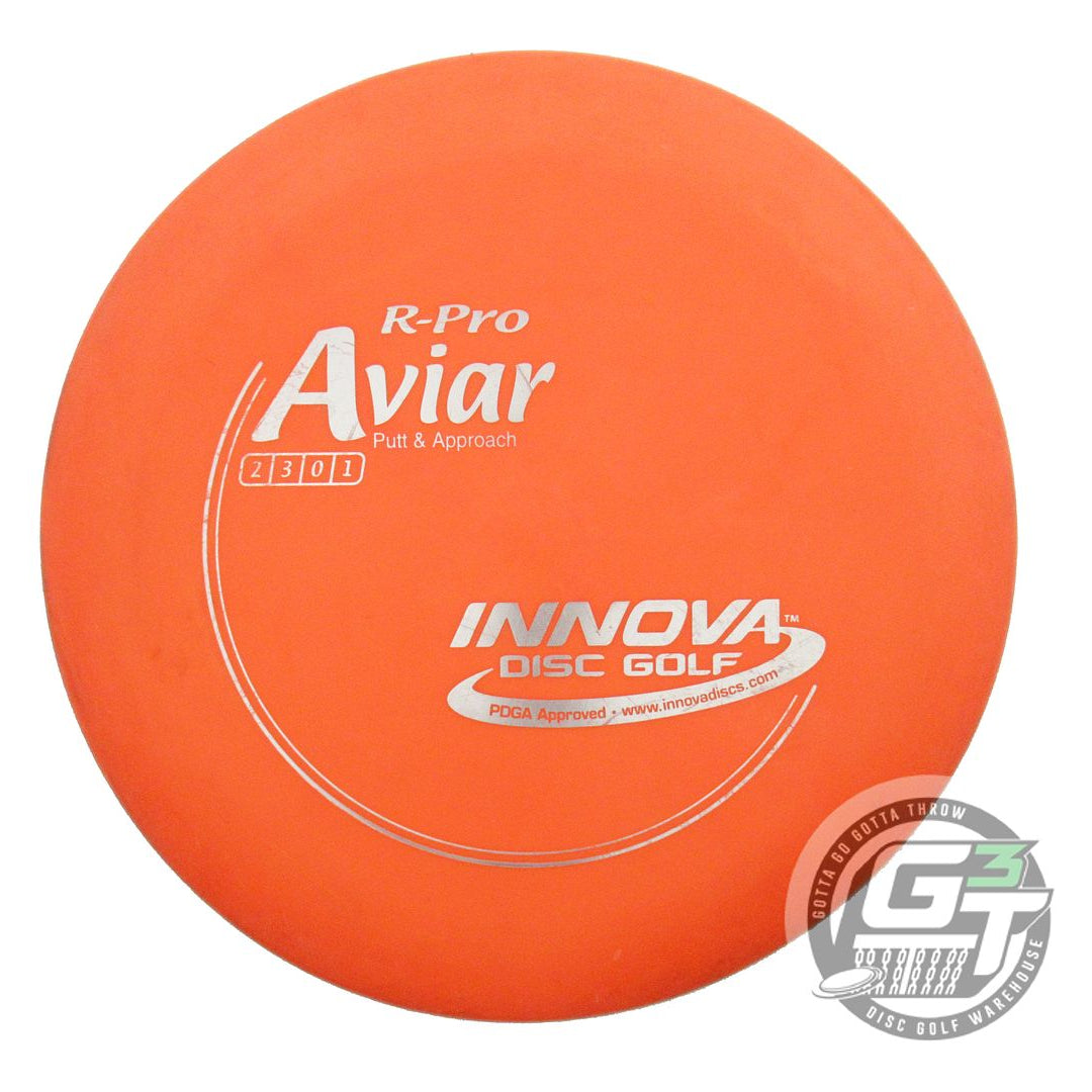 USED Innova R-Pro Aviar 170g Orange Silver Foil Putter Golf Disc