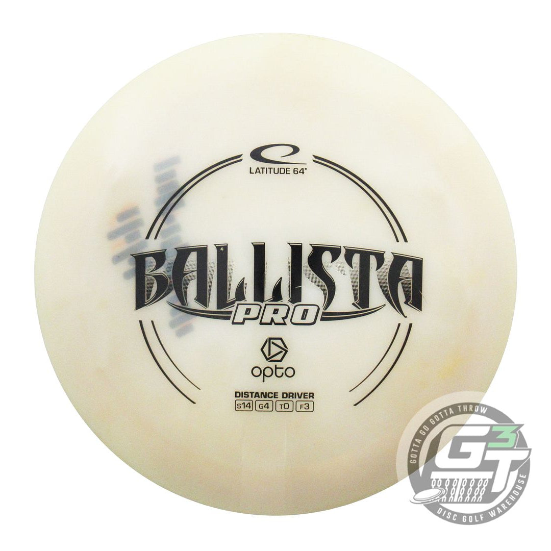 USED Latitude 64 Opto Ballista Pro 168g White Black Stamp Distance Driver Disc