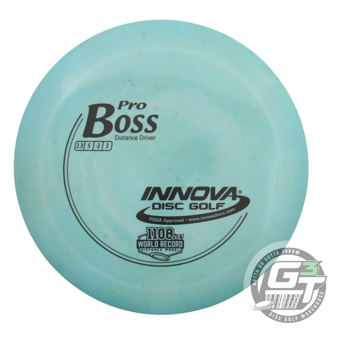 USED Innova Pro Boss 170g Sky Blue Black Stamp Distance Driver Golf Disc
