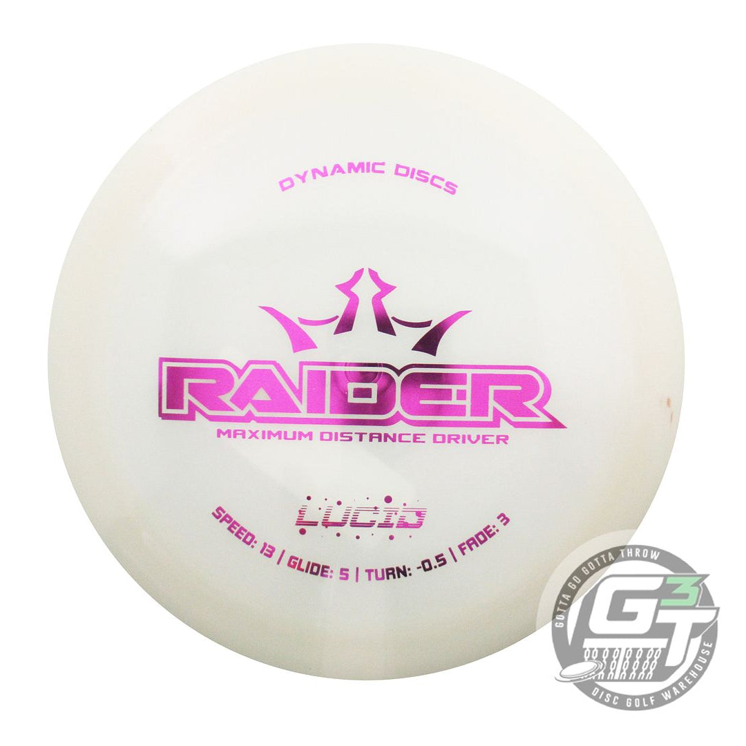 Dynamic Discs Glimmer Lucid Ice Raider Distance Driver Golf Disc (Individually Listed)