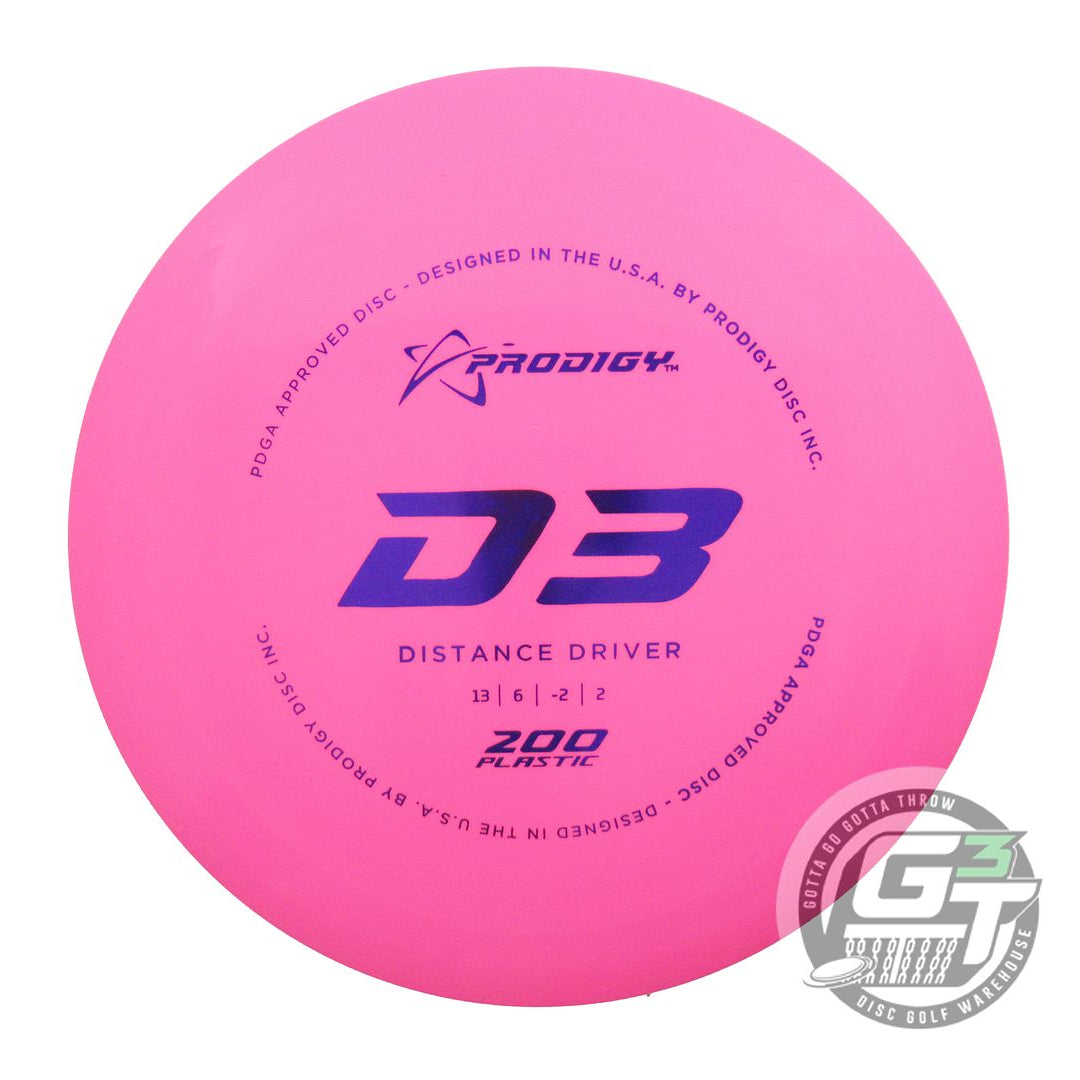 Prodigy 200 Series D3 Distance Driver Golf Disc (Individually Listed)