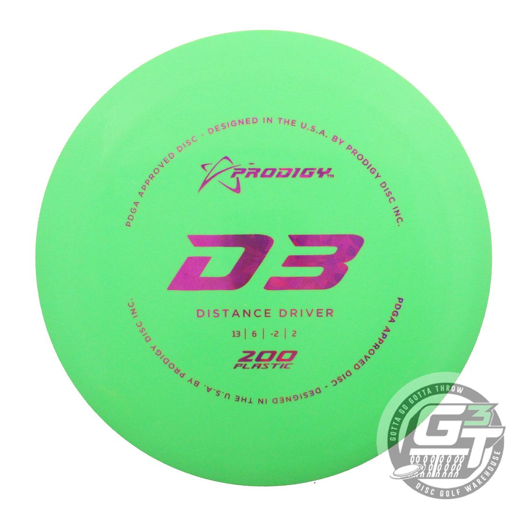 Prodigy 200 Series D3 Distance Driver Golf Disc (Individually Listed)
