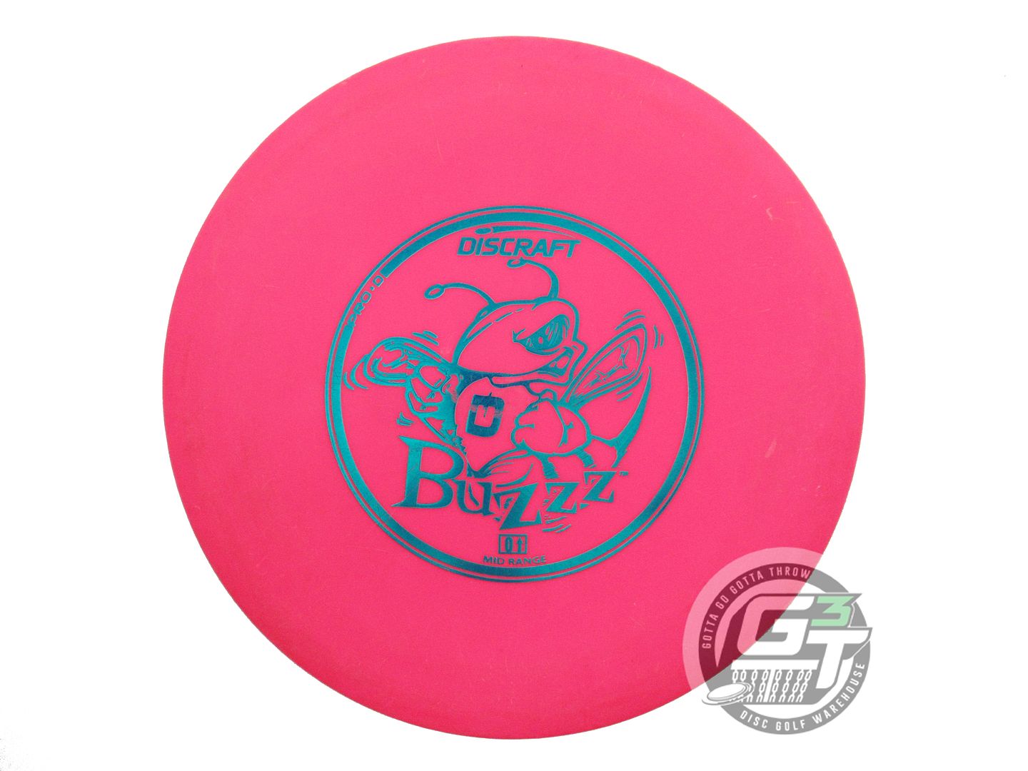 USED Discraft Pro D Buzzz 170g Pink Teal Foil Midrange Golf Disc