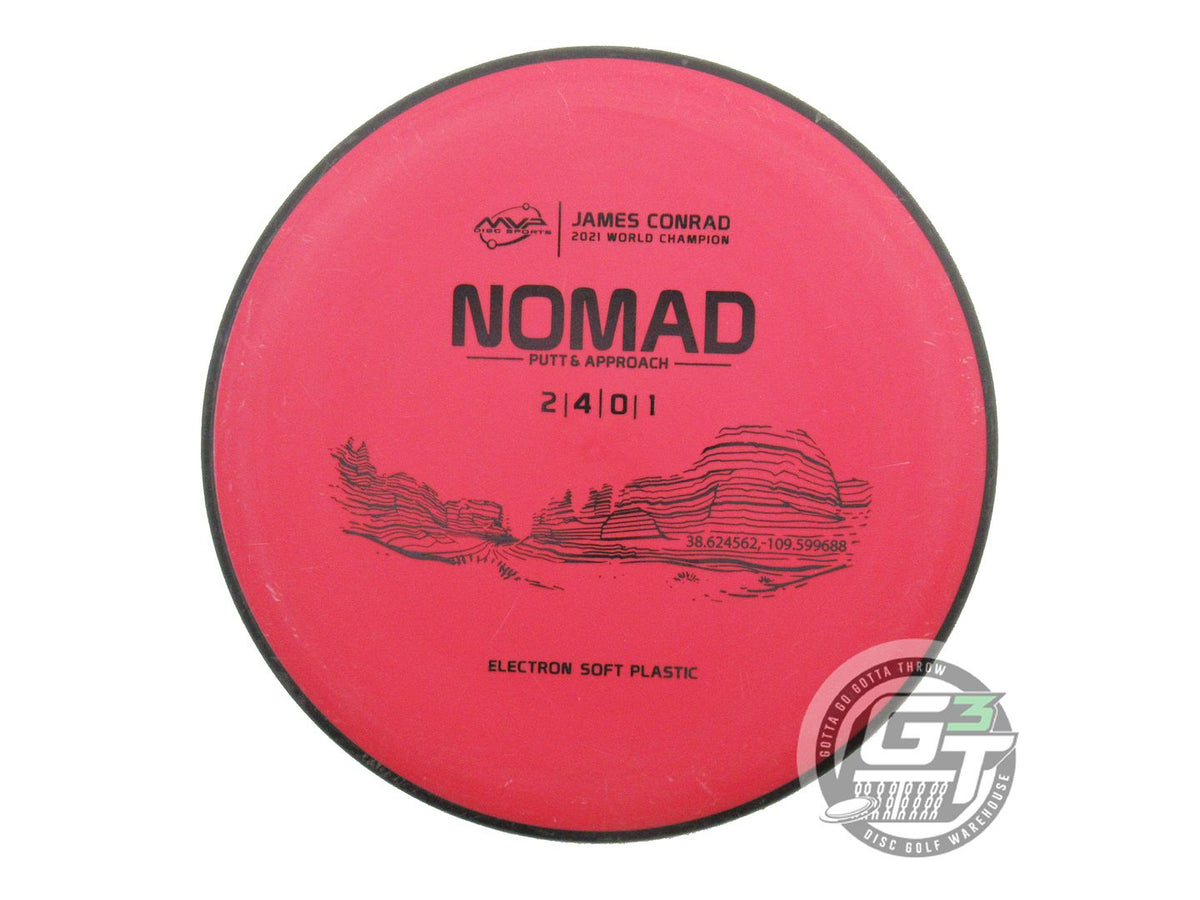 USED MVP Disc Sports Electron Soft Nomad 174g Red Putter Golf Disc