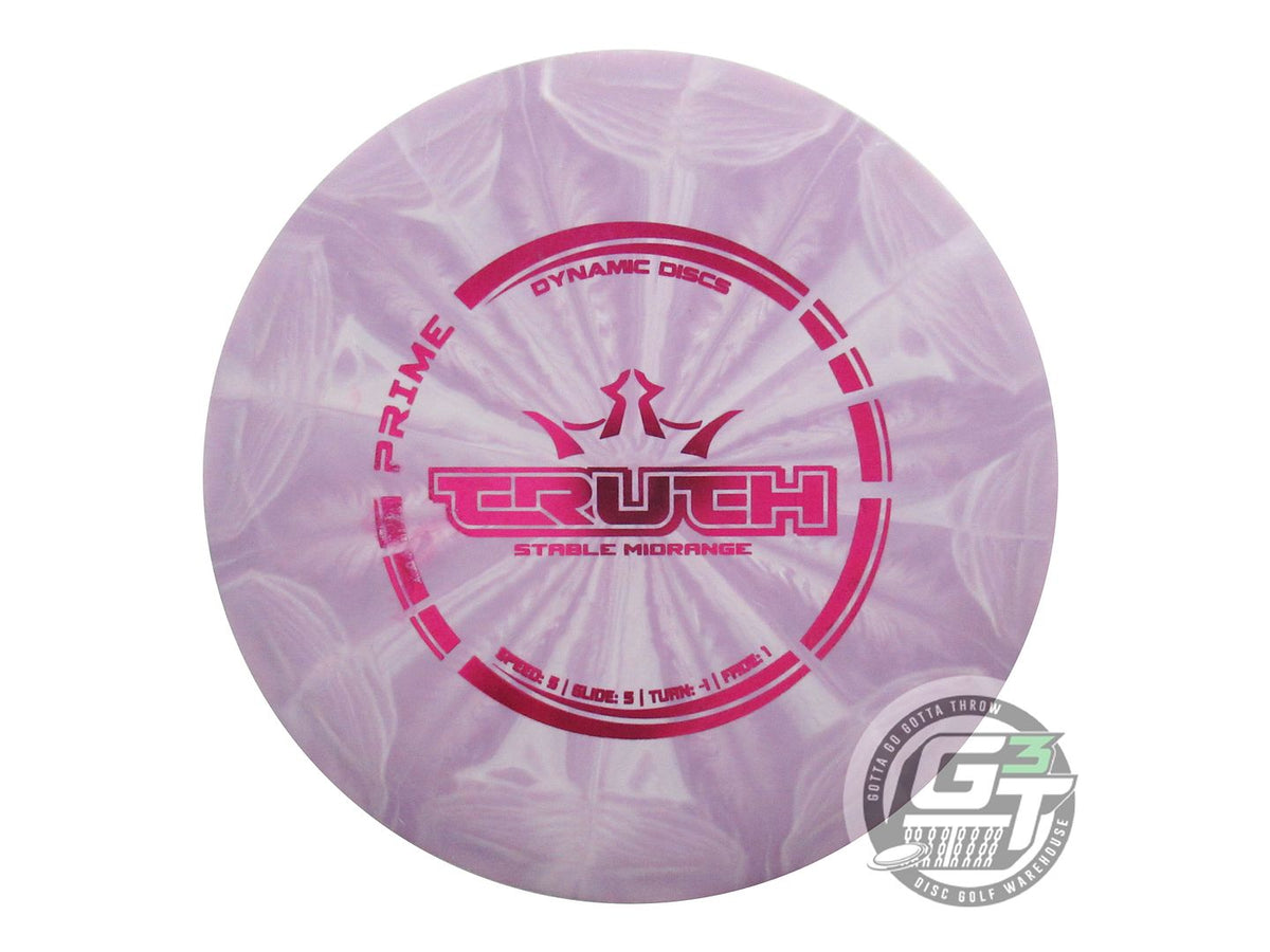 USED Dynamic Discs Prime Burst Truth 174g Lilac Magenta Foil Midrange Golf Disc