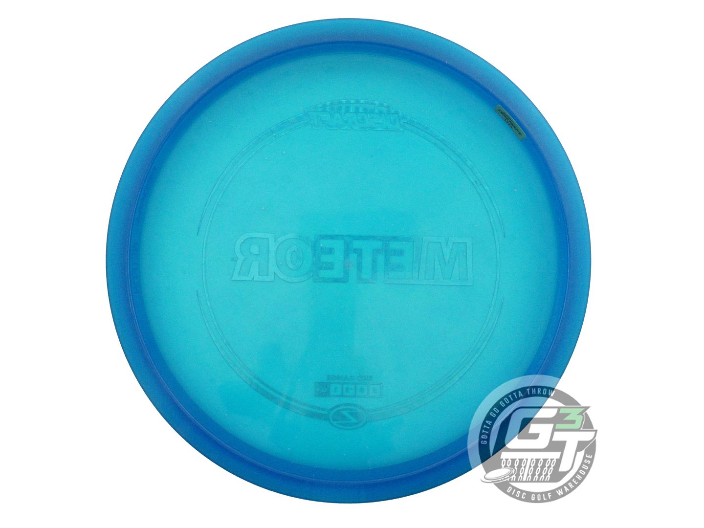 USED Discraft Z Meteor 178g Blue Silver Tron Foil Midrange Golf Disc