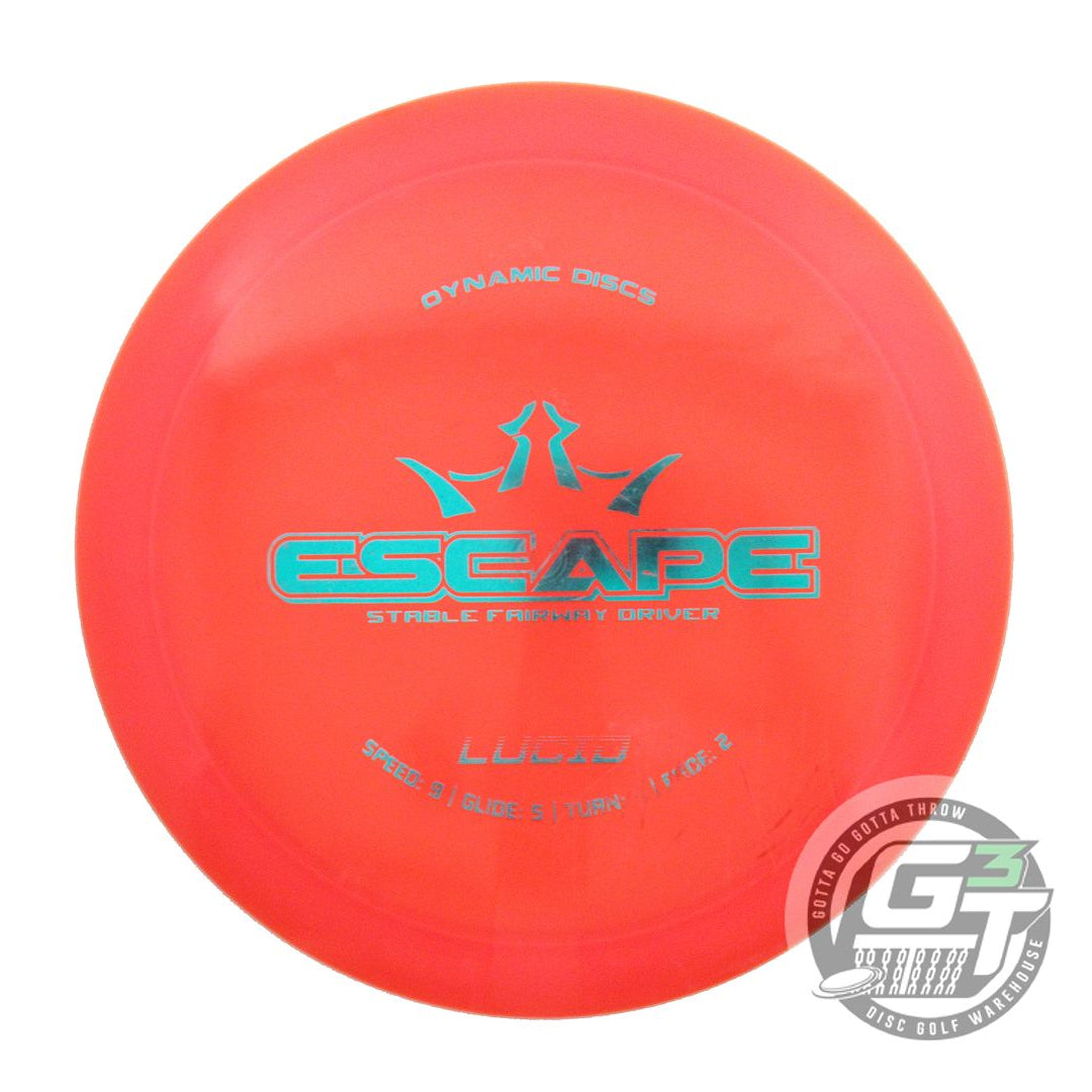 USED Dynamic Discs Lucid Escape 174g Orange Teal Foil Fairway Driver Golf Disc