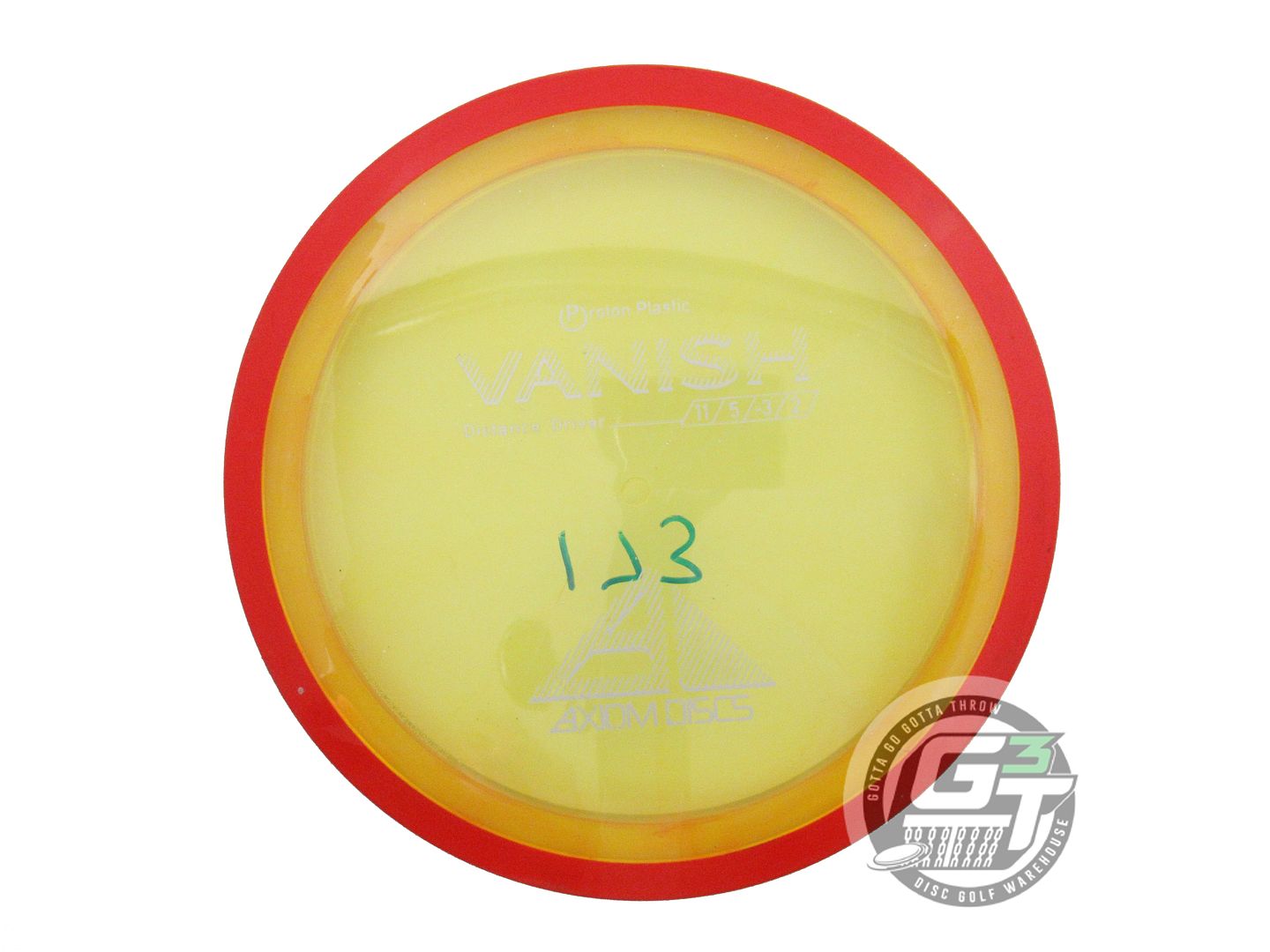 USED Axiom Discs Classic Proton Vanish 173g Yellow Red Rim Distance Driver Disc