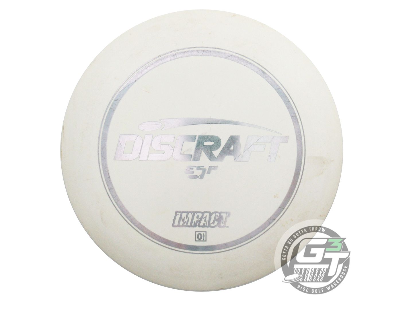 USED Discraft ESP Impact 178g White Silver Foil PFN OOP Fairway Driver Golf Disc